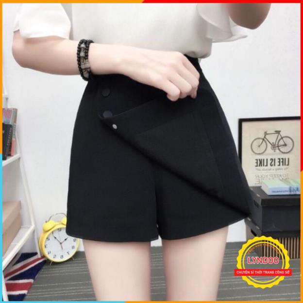 Quần giả váy phối cúc cực xinh Dáng chữ A - khóa sau giọt lệ trẻ trung năng động