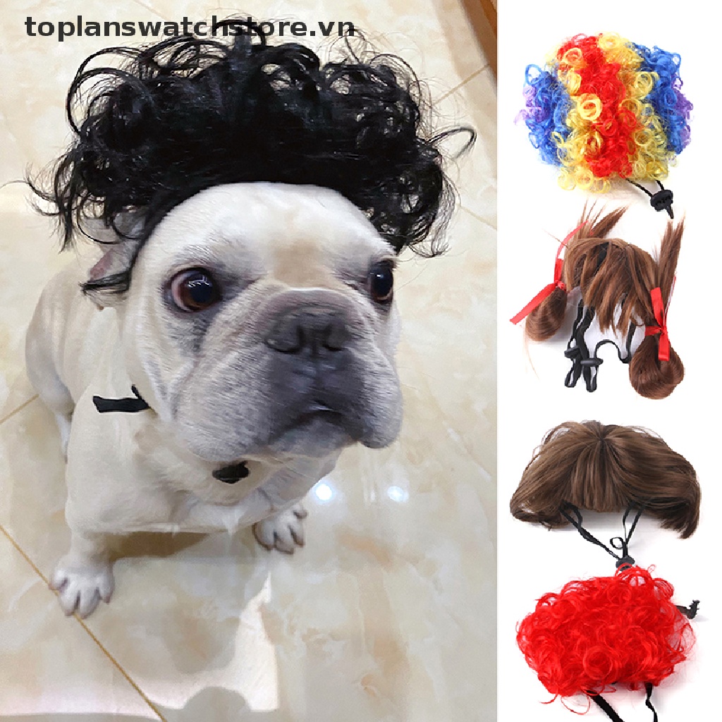 Tóc giả cho thú cưng tùy chọn kiểu dáng thích hợp cho Giáng sinh Halloween