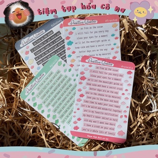 Sticker chữ tổng hợp các câu quote ngắn - Hình dán trang trí bullet journal,trang trí sổ - tiemtaphoacona