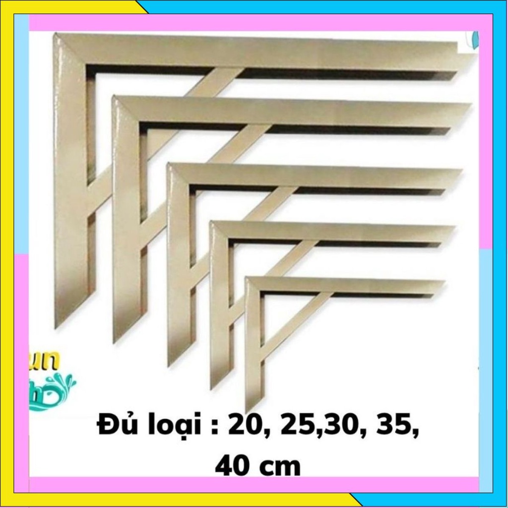 Bộ 1 đôi Eke,Giá đỡ Chữ L bắt kệ sơn tĩnh điện bền đẹp.TẶNG KÈM TẮC KÊ VÍT