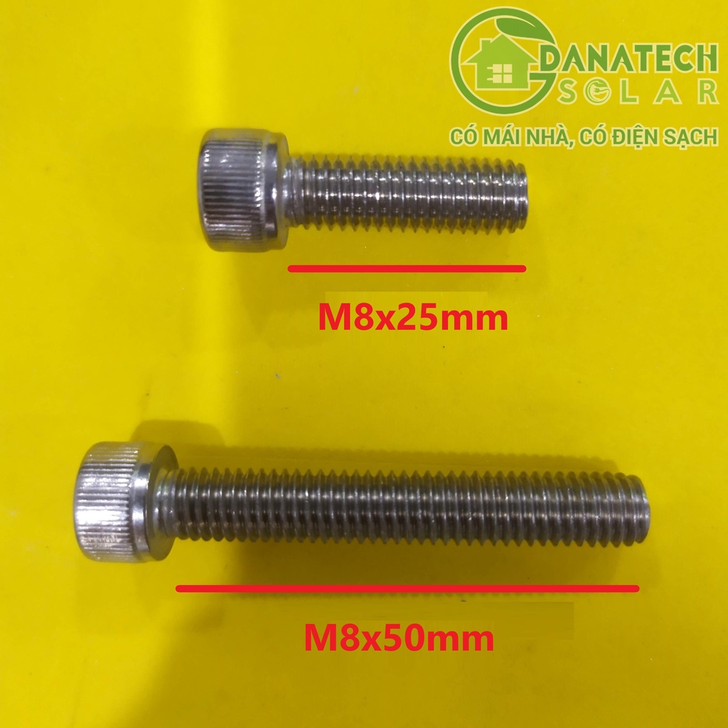 Bulong lục giác chìm đầu trụ | Inox 304 | Kích thước M8x20 | M8x25 | M8x30 | M8x50