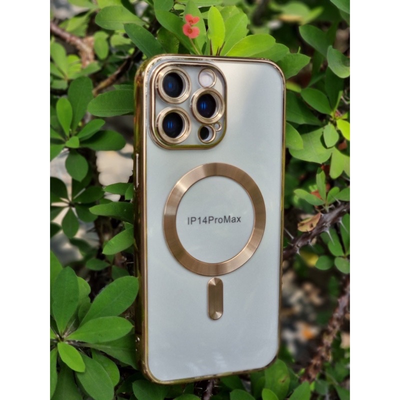 Ốp lưng KST trong viền màu hỗ trợ sạc Magsafe cho iPhone 14 Pro Max, 14 Plus, 14 Pro, 14 bảo vệ camera siêu đẹp