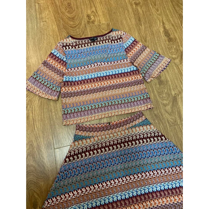Bộ áo và chân váy topshop size M