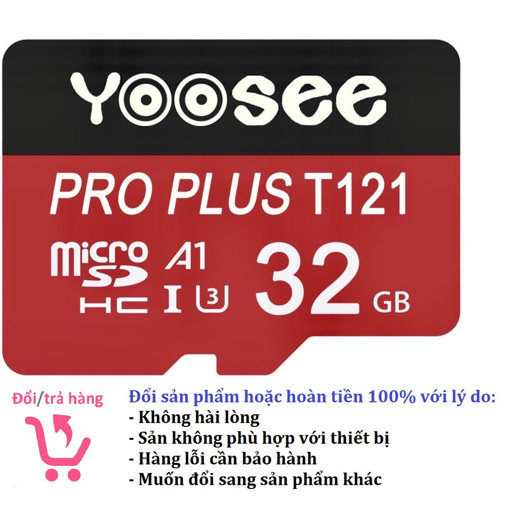 Thẻ nhớ Yoosee 64GB tốc độ cao chuyên cho camera wifi, smartphone - Thẻ nhớ Yoosee cao cấp | Bảo Hành 5 Năm