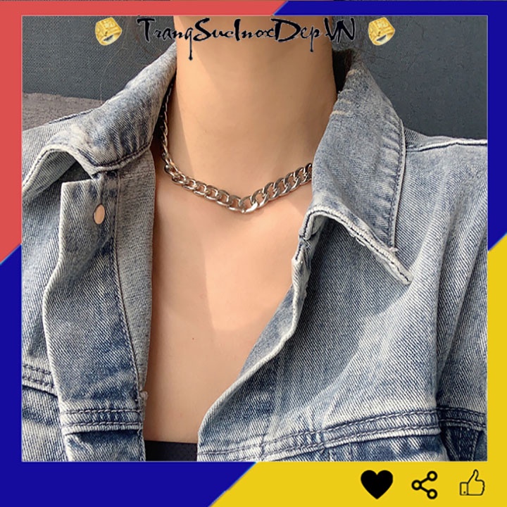 DÂY CHUYỀN LẶC ĐƠN 10LY THÉP TITAN PHONG CÁCH DJ HIPHOP RAPPER sáng, đẹp, không đen đem lại đẳng cấp cho người đeo