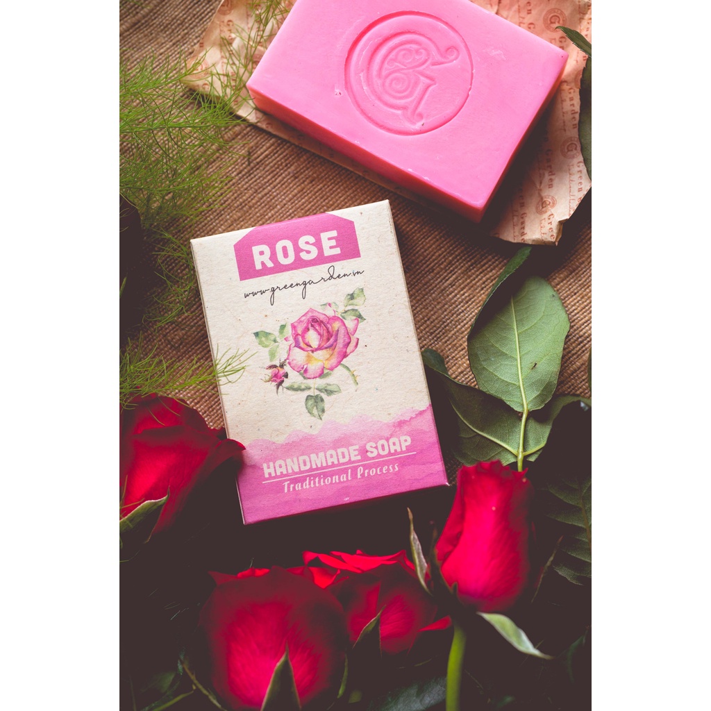 Xà phòng handmade Hoa Hồng từ Green Garden