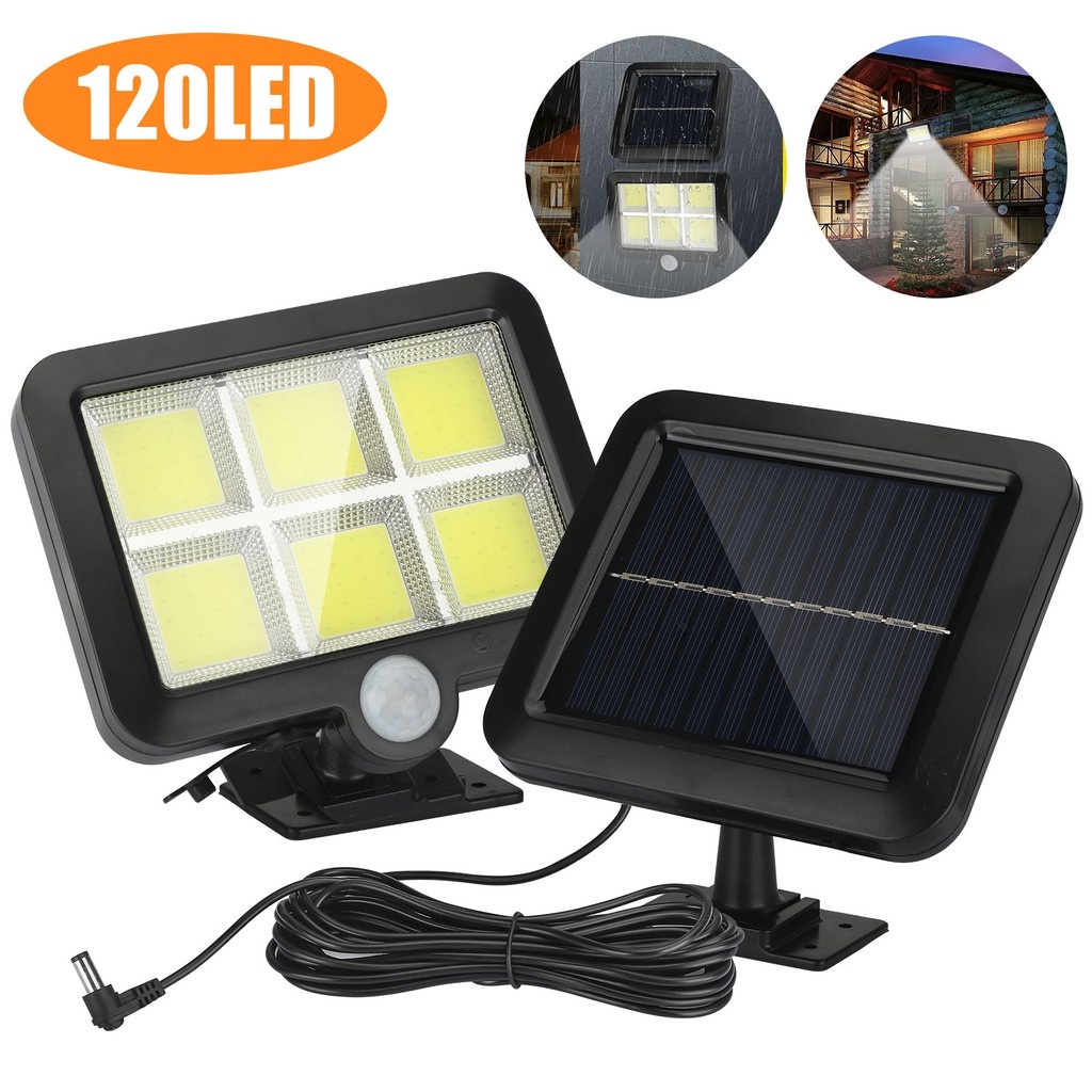 Đèn Cảm Biến Chống Trộm F120 - Đèn Led Năng Lượng Mặt Trời Người Qua Là Sáng