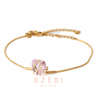 Vòng tay mạ vàng 18k mặt hình trái tim 779b 781b