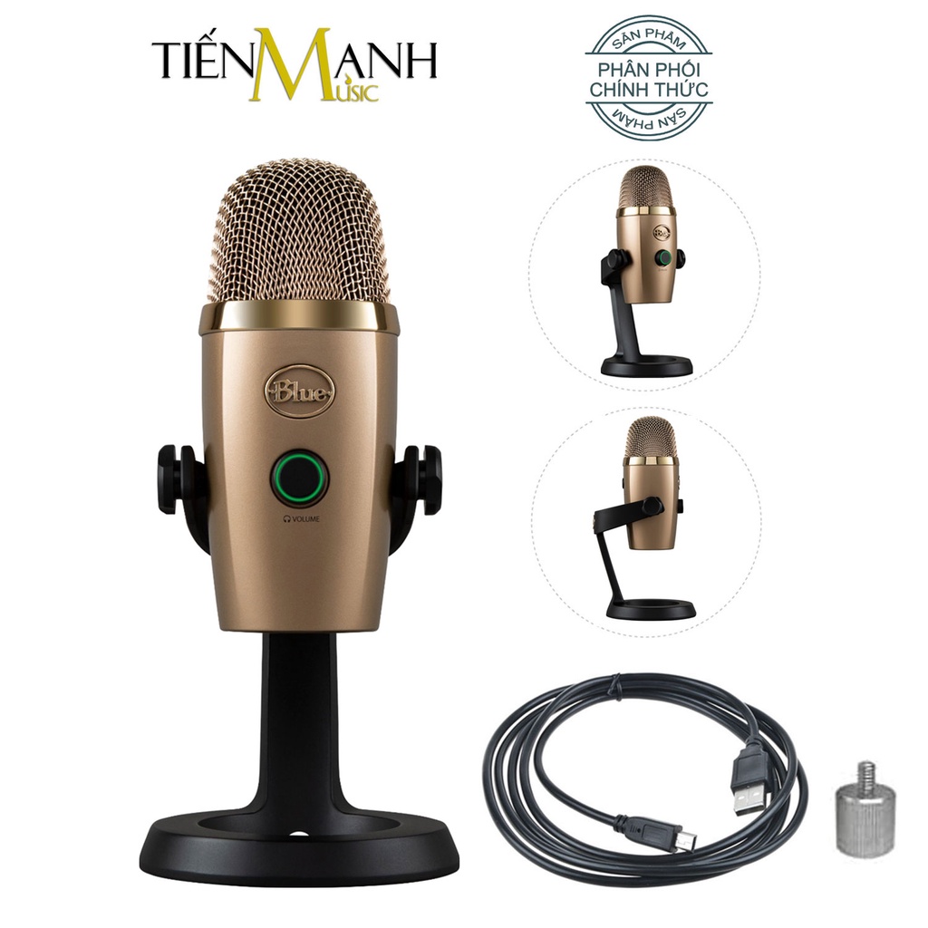 [Chính Hãng] Micro Blue Yeti Nano USB Condenser Mic Thu Âm Podcast, Livestream, Radio, ASMR Microphone Phòng Studio