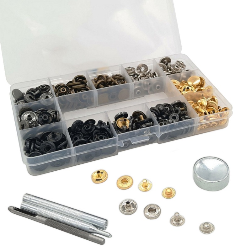 Bộ 120 Nút Đồng Nguyên Chất Tự Làm Túi Xách Da 120 Chuyên Dụng