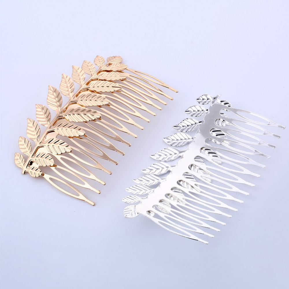 Phụ kiện cài tóc hình chiếc lá sang trọng thời trang cho cô dâu