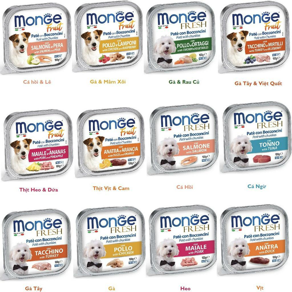 Pate Cho Chó Monge Fresh Hộp 100g