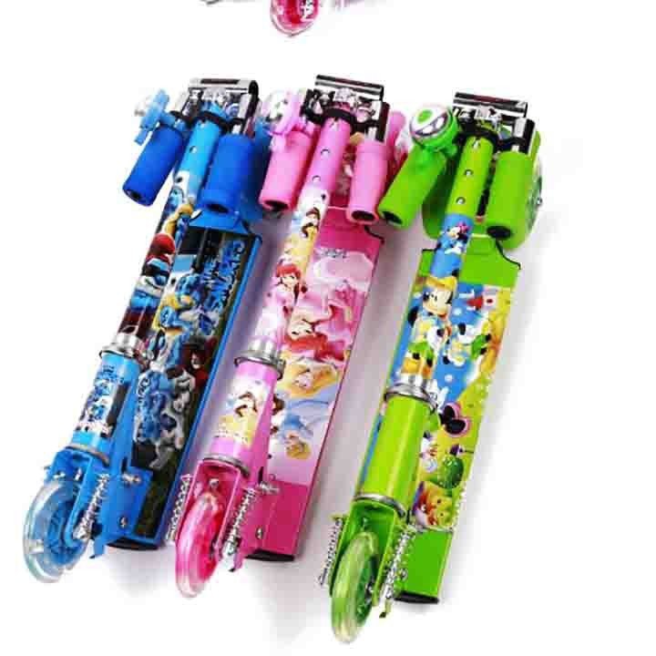 Xe trược Scooter 3 bánh phát sáng. Xe Trượt Scooter giá rẻ, tải trọng 80kg. Xe Dành Cho Bé Yêu