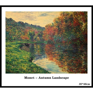 Tranh Treo Tường Phong Cảnh Mùa Thu Cổ Điển 35x46cm