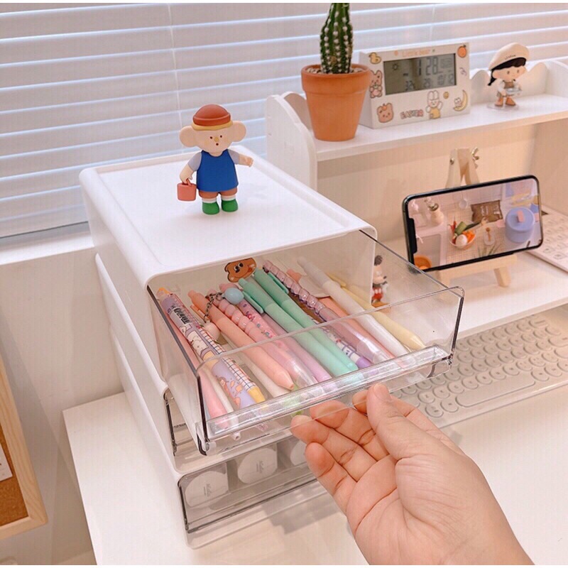 Tủ Mini Để Bàn Có Ngăn Kéo Siêu Xinh.