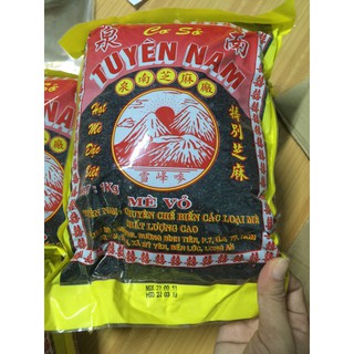 Bột đậu đen xanh lòng - mè đen 1kg (túi zíp)