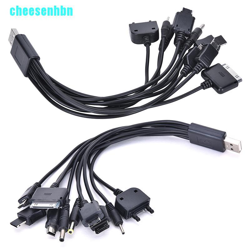 Cáp Sạc Đầu Usb 10 Trong 1 Đa Năng Cho Điện Thoại