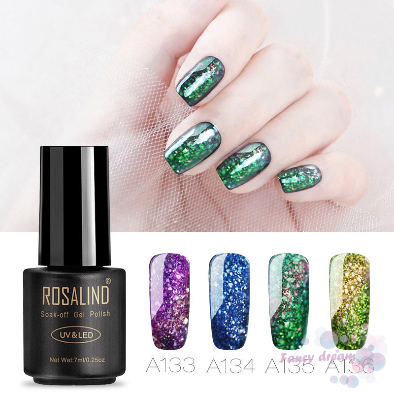 Sơn bóng trang trí móng 7ml phối nhũ đẹp mắt