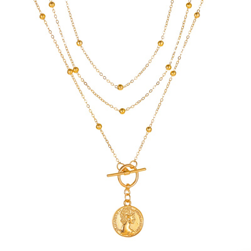 vòng cổ Nữ Mặt Đồng Xu Thời Trang