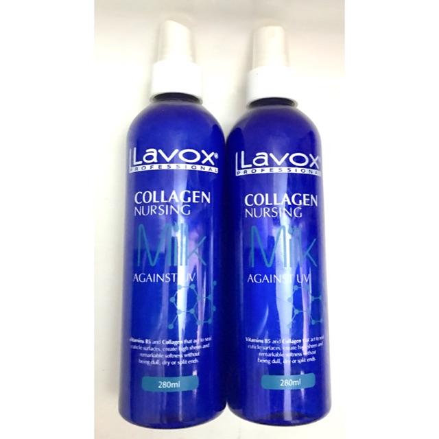 Sữa / Xịt nước dưỡng tóc Lavox Collagen 280ml xanh dương suôn mềm  FREESHIP  nuôi dưỡng tóc khỏe, cải thiện, phục hồi