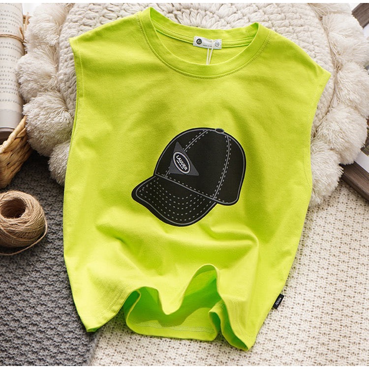 Áo ba lỗ bé trai bé gái chất cotton 6 - 65kg - Áo Lakuer