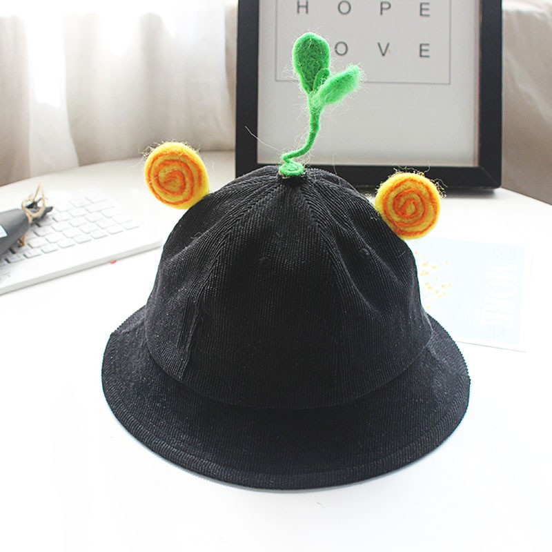 [Full mẫu] Mũ Nón Maruko 3D Rộng Vành Kiểu Mầm Cây Bucket Hat Ulzzang Kaki Nhung Siêu Cute ^^