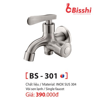 Vòi Sen Củ Sen Tắm Lạnh Inox SUS 304 BS-301