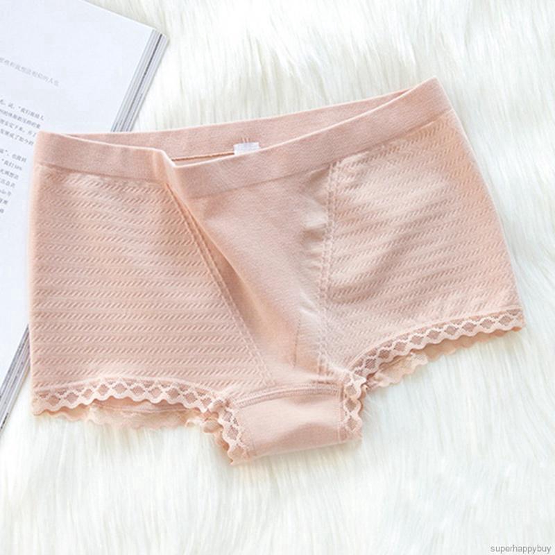 Quần lót Boxer lưng vừa viền ren quyến rũ cho nữ | BigBuy360 - bigbuy360.vn