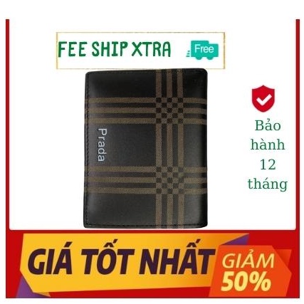 Ví da/bóp da nam cao cấp chất liệu da bò 100%/kiểu ca rô nâu đen -sang trọng -lịch lảm-/bảo hành 12 tháng