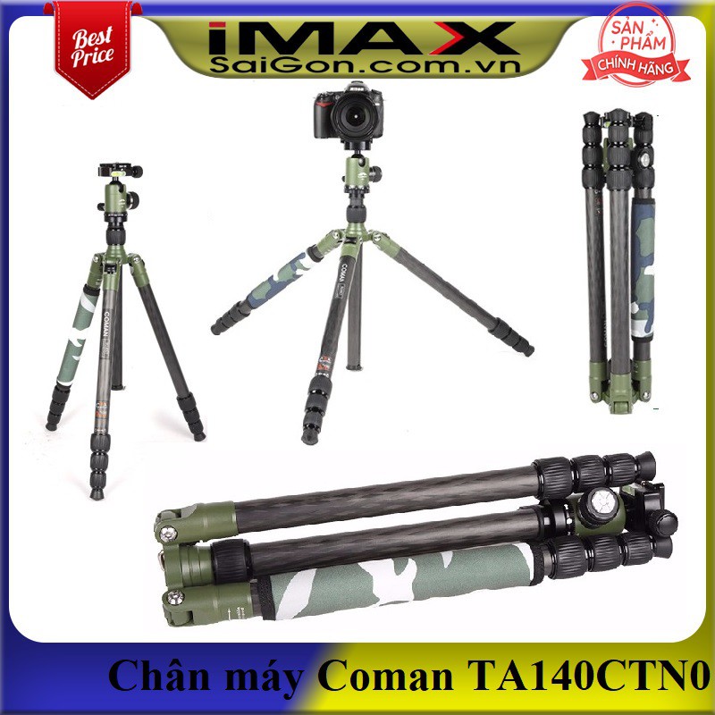 CHÂN MÁY ẢNH COMAN TA140CTN0, CARBON