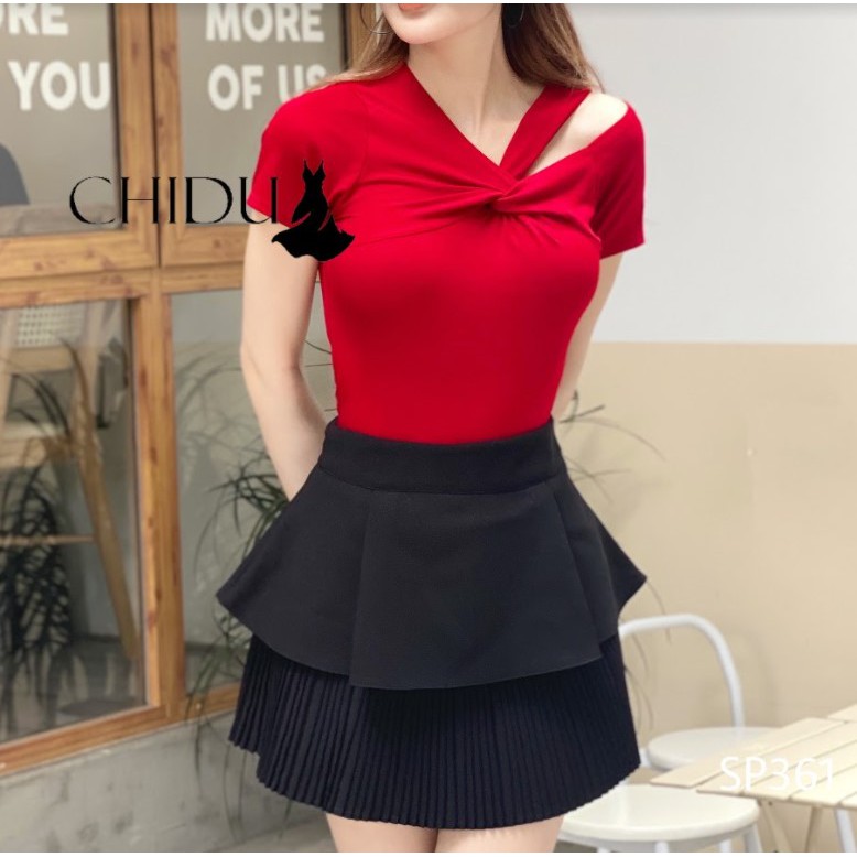 [ Mã WASTAPR giảm 10K đơn 50K] CHIDU Áo phông nơ ngực xinh xắn SP361 | BigBuy360 - bigbuy360.vn