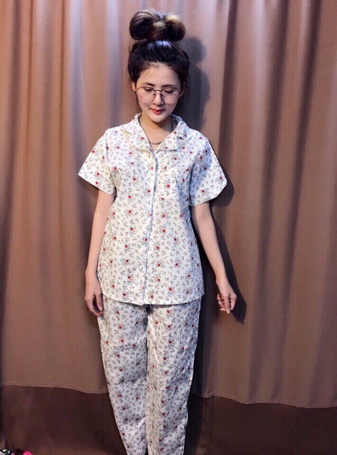 Bộ pirama viền ren