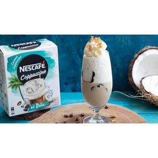 Cà phê hòa tan NESCAFE Cappuccino Vị Dừa (Hộp 10 gói x 20g)