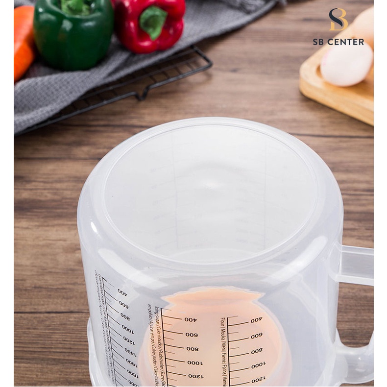 Ca Nhựa Đánh Trứng Có Nắp 2L5