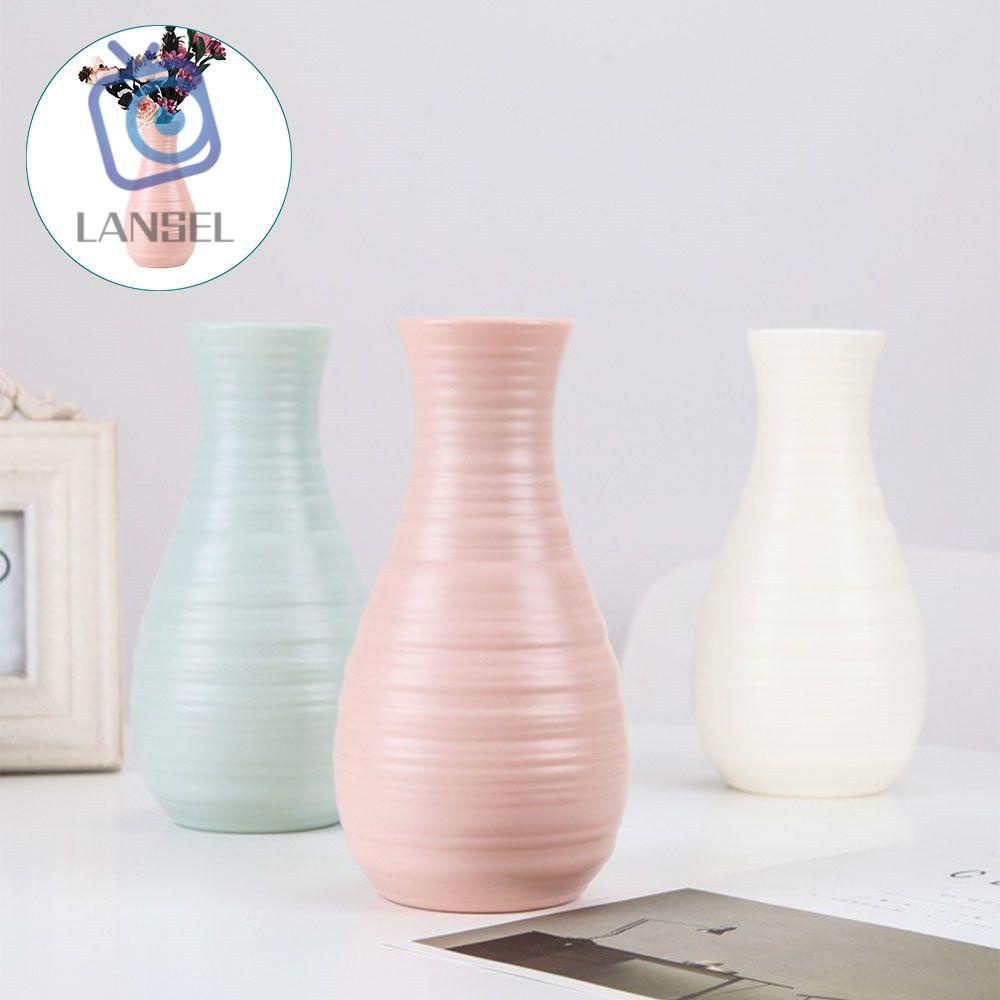 Bình Hoa Khô Bằng Nhựa Nhiều Màu Sắc Phong Cách Bắc Âu Sáng Tạo