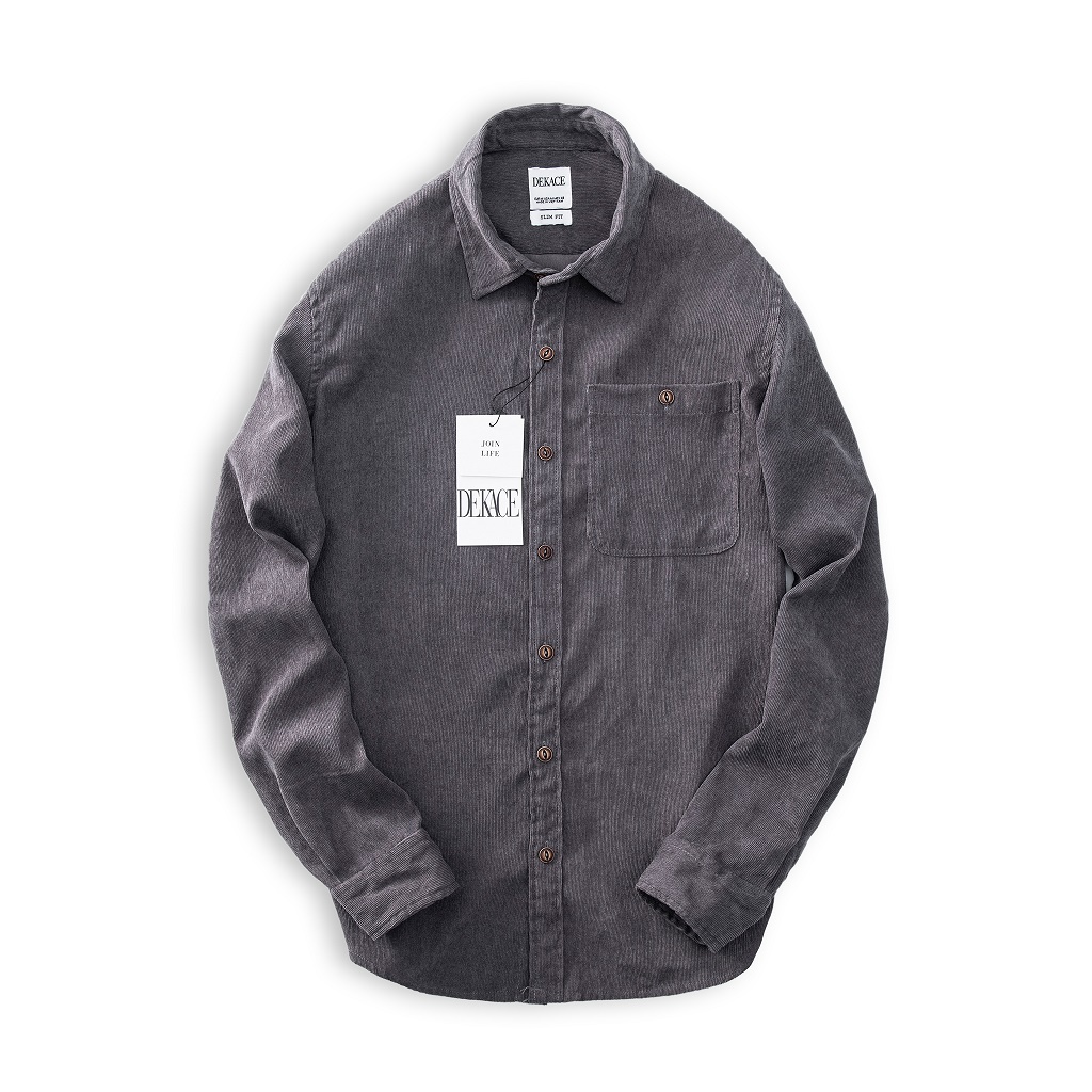 Áo Sơ Mi Nhung Dekace Vải Dày Co Giãn Cao Cấp SMND