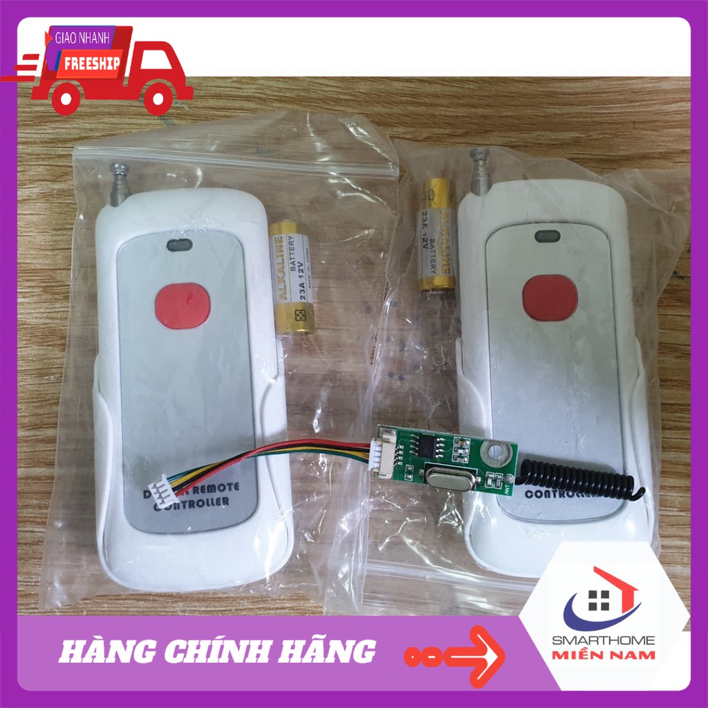 Bộ 2 remote và Module RF dành cho khóa cổng sắt