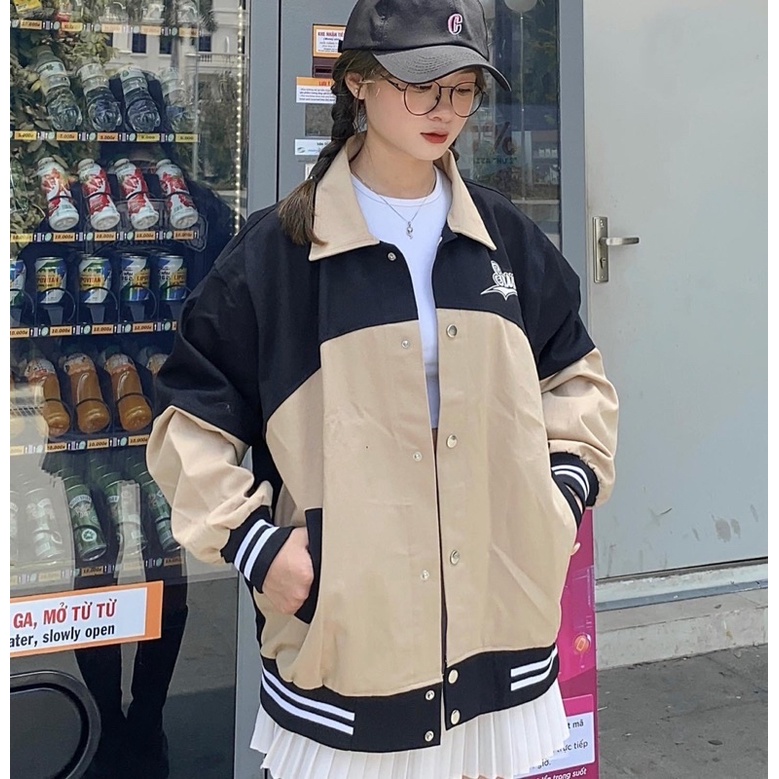 Áo Khoác Jacket Form Rộng BOB Phong Cách Ulzzang