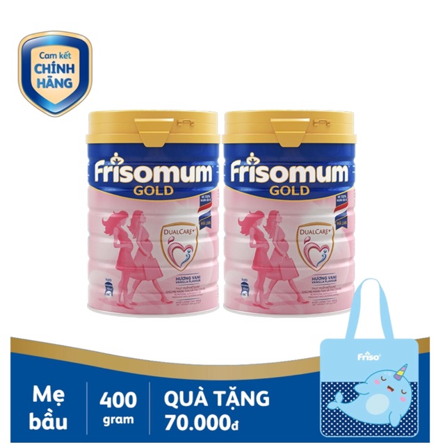 [Tặng túi xách cho mẹ]Combo 2lon Sữa Friso mum 400g