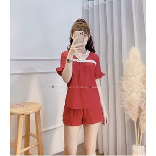 Bộ đũi Cộc Viền Bèo Pha Ren