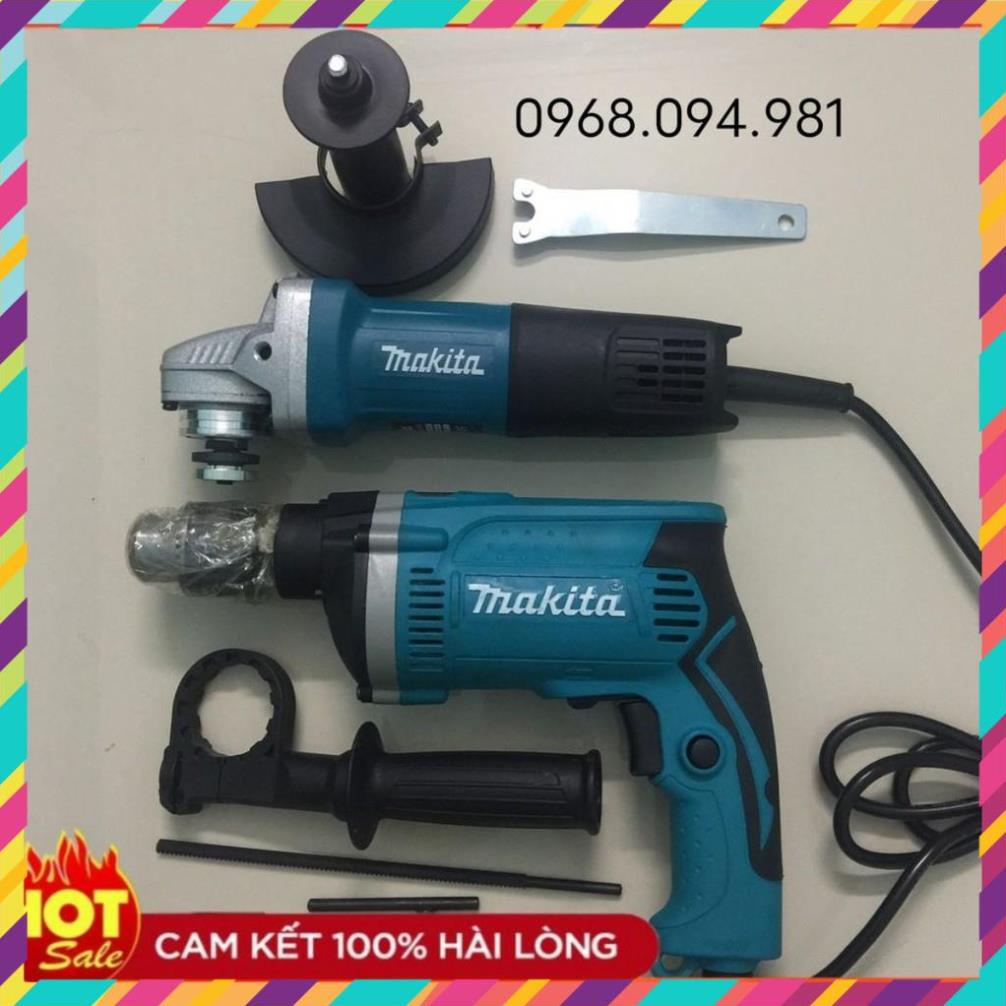 COMBO bộ máy khoan makita + mài makita bảo hành 12 tháng . .