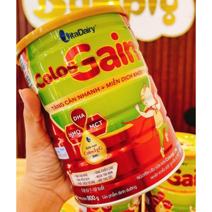 Sữa bột Colos Gain 800gr (1-10 tuổi)