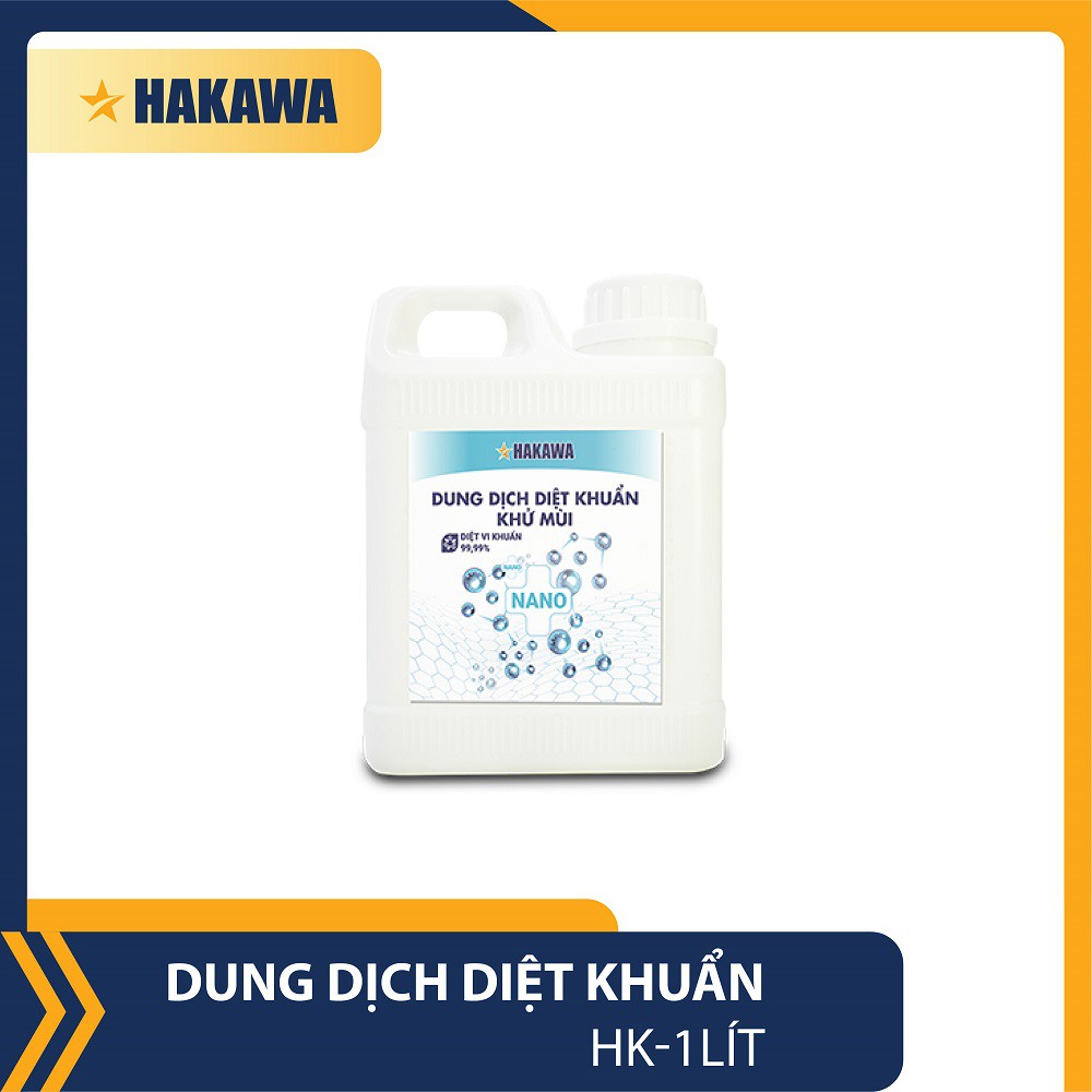 Dung dịch khử mùi diệt khuẩn nano HAKAWA - HK-1 lít - Sản phẩm chính hãng