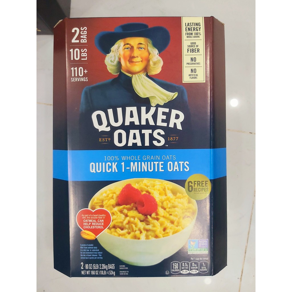 Yến Mạch Quaker Oats Thùng Xanh 4,53 KG | BigBuy360 - bigbuy360.vn