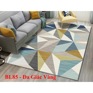 Thảm trải sàn Sofa trang trí phòng khách Bali in 3D Nhung nỉ lì cao cấp