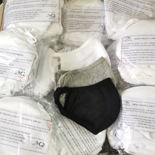 [50 CHIẾC] KHẨU TRANG DỆT KIM ĐÔNG XUÂN VẢI COTTON KHÁNG KHUẨN