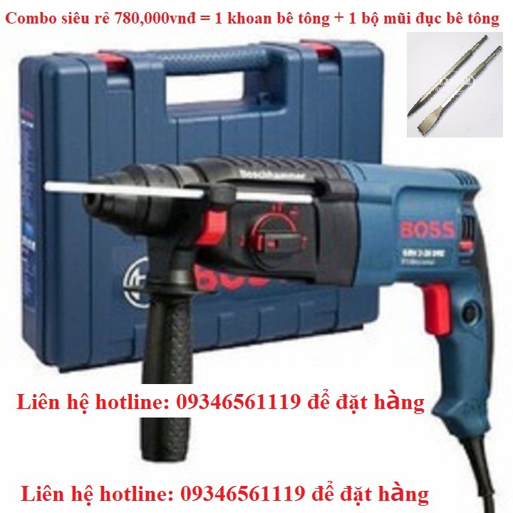 Máy khoan búa BOSS GBH 2-26 DFR Professional 800W