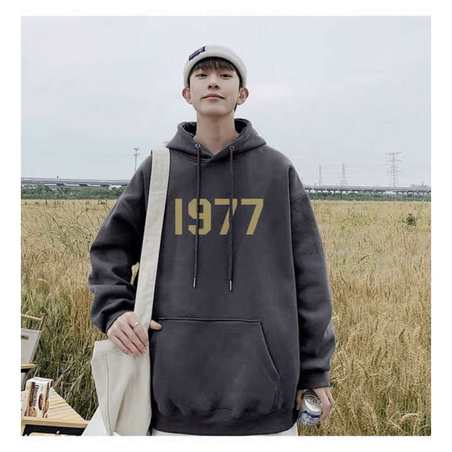 FREE SHIP MAX Áo KHoác HOodie Chui Đầu- ÁO Khoác Nỉ 1977 Có Nón To Kiểu Dáng Thời Trang Năng ĐỘng