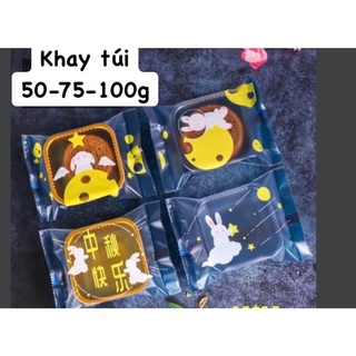 100 khay túi trung thu 50g/75g/100g