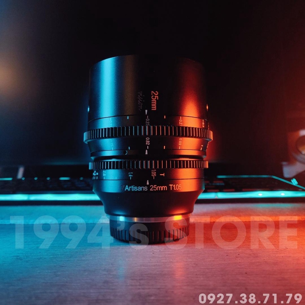 Ống kính 7Artisans 25mm T1.05 - Cine Lens cho Crop APS-C dành cho Fujfilm, Sony, Leica L, M4/3 và Canon EOS R